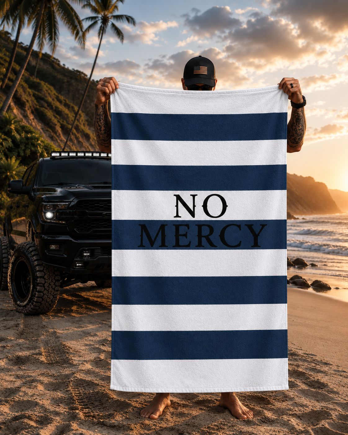 No Mercy Beach Towel