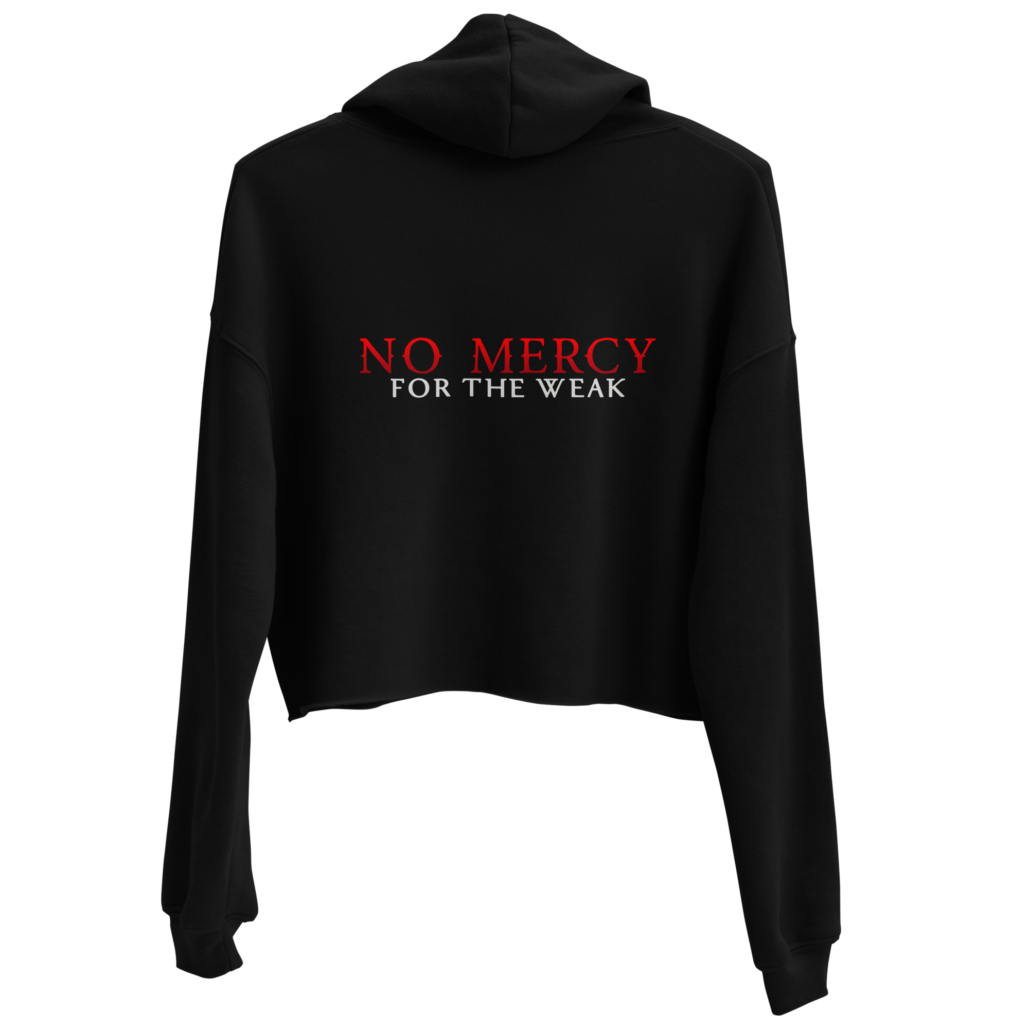 No Mercy Cropped Hoodie